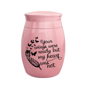 FREDDE Aluminum Alloy Memorial Pets Urn Waterproof Mini Ashes Sealed Box Pet Supplies with Lid Cremation Urns For Dogs Cats Bunny Birds