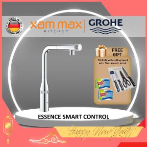 Grohe 31615000 Essence Kitchen Sink Hot & Cold Water Pull-out Mixer Tap Smart Control / Premium Kitchen Faucet / Sink Tap / Kitchen Basin Tap