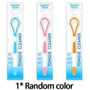 Tongue Scraper Tongue Cleaner Mouth Brush Tongue Brush Hygiene Tool (random color)