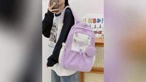 กระเป๋าโรงเรียนน่ารัก Rainbow  สำหรับนักเรียนหญิง ขนาดใหญ่ ความจุมาก ใช้งานได้หลากหลาย น้ำหนักเบา ลดภาระ