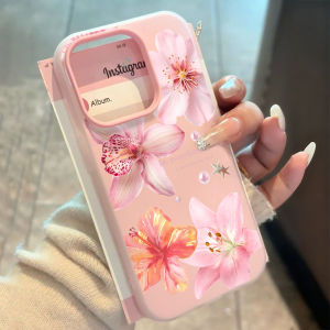 Pink Lily Flower Pattern Soft Silicone Phone Case for Xiaomi 14T 15T Pro Xiaomi Mi 11 Lite 5G Xiaomi 17 Pro Max Shockproof Cover