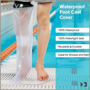 W5YR for Broken Leg Knee Ankle Burns Waterproof Shower Bath Cover Dressing Protector Bandage and Cast Cover Foot Protector Adult Leg Cast Protector Leg Cast Cover for Shower