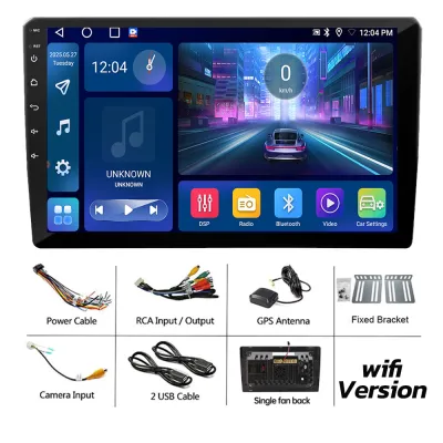4/8Core 6+64G/8+128G จอ android รถยนต์ ระบบทำความเย็น การควบคุมพวงมาลัย Android Auto CarPlay GPS Wifi 7/9/10 inch 8+64G 6+128G