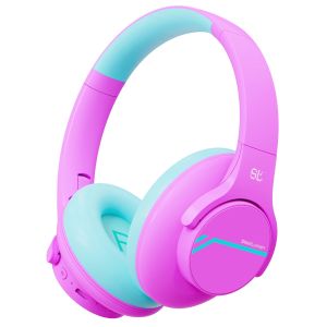 ANC Noise Cancelling Headphones For Kids Wireless Bluetooth Headphones Safe Volume Limited Headset With Mic for School Travel2026