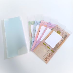 ซองใส่ธนบัตร ขนาด 3x7นิ้ว ใส่ธนบัตรไทยได้ทุกขนาด  ถุงแก้วopp ปากเสมอ ตัดตรงเกรดหนาพิเศษ 50ไมครอน แพคละ 1 กิโล(ประมาน780ใบ)