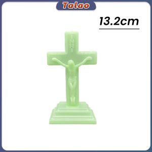 Luminous Crucifix with Stand/ Luminous Cross 5in 8.6in Glow in the Dark