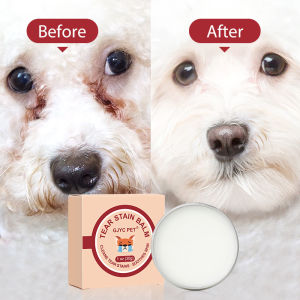 Natural Tear Stain Remover Balm for Dogs Cats Gentle Eye Care Soothing Skin Pet Lacrimal Gland Cleaning Cream