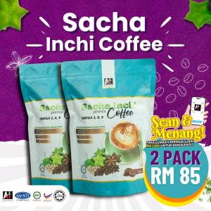 2 PEK KOPI SACHA INCHI PREMIUM AI GLOBAL RESOURCES  [FREE POSTAGE]