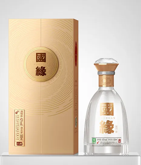 国缘对开白酒42% 500ml/瓶GuoYuan Dui Kai 42% Baijiu 500ml/Bottle