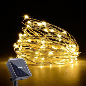 Solar Led Lights Outdoor Waterproof 7M 12M 22M 32M for Home Garden Decoration Waterproof Christmas Party Fairy Lights