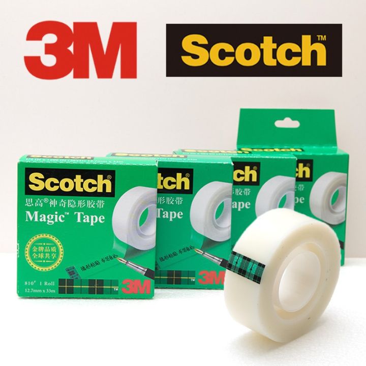 3M Scotch 810 One Side Frosted Invisible Magic Tape Can Writing Copy No ...