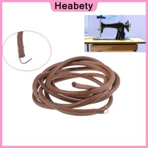 Heabety 72 183cm Leather Belt Antique Treadle Parts + Hook For Singer Sewing Machine