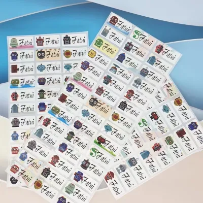 🇸🇬SG | Fast Shipping ★ Customised Name Sticker Children Stickers Kids Personalised Name Label Waterproof omize Name Sticker Label Waterproof /Children Stickers /Childrens Day/Teachers Day/Christmas Gift/Birthdays Gift