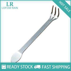 LF Wholesale✨Flash Sale ✨ 1Pc New Stainless Steel Root Rake Bonsai Potted Plants 3-Prong Loosen Soil Tool Handheld Rustproof Rake Home Gardening Tool