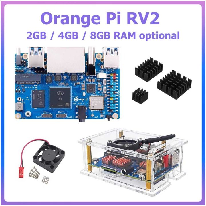 Orange Pi Rv2 Rear Original Raspberry Orange Pi RV2 2GB 4GB 8GB RAM Kit 8-Core RISC-V ...
