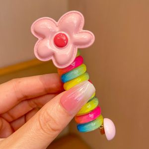 MD-C1167 Ikat Rambut Bergulir Anak Perempuan Motif Lucu / Karet Ulir Pita Kabel Ikat Rambut Spiral