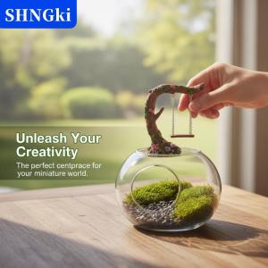 SHNGki Thu Nhỏ Cổ Tích Vườn Đu Bộ 1 Hoa Cây Bức Tượng Sáng Tạo Mô Hình Hiển Thị Cho DIY Micro Phong Cảnh Trang Trí Quà Tặng Cho Trẻ Em