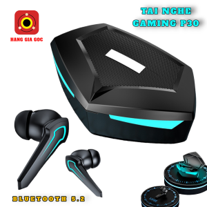Tai Nghe Gaming P30 Bluetooth Không Dây V5.2 Chống Ồn Độ Trễ Thấp Kết Nối Tự Động 2 Tai Âm Thanh Vòm HiFi Cao Cấp