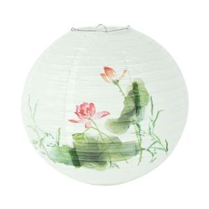 SUNNY BAR Portable Creative National Day Hanfu matching Temple Fair Decoration Festival Party Home Decoration Round Lamp Flower Lantern Lampshade Paper Lantern