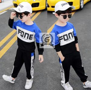 Setelan Anak Laki Laki FONE Kids Panjang - Pakaian Anak Laki Laki - Baju Anak Laki Laki Usia 3-6 TAHUN
