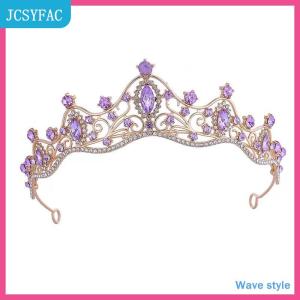 JCSYFAC Đám cưới tóc Tiara pha lê Bridal Tiara vương miện bạc màu diadem Mạng Che Mặt tiaras Phụ kiện tóc cưới headpieces đầu trang sức