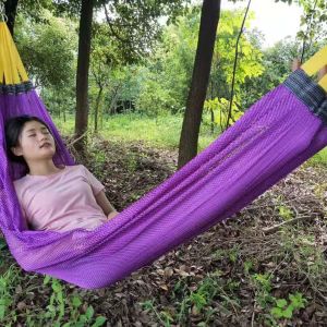 SKY E-COMMERCE CO.Ltd COD Ice Silk Duyan Anti-rollover Ice Silk Mesh Hammock Outdoor Sleeping Single Double Hammock