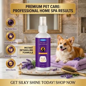 ✨Care Spray For Pet Hair Smoothening / Detangling Care Spray / Hydrating LeaveIn Care Spray For Dogs & Cats / Soft Fur Care Spray/ Grooming Care Spray 宠物毛发柔顺护理喷雾