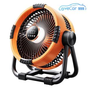 Portable Camping Fan with LED Light Outdoor Tent Fan 20000mAh Rechargeable Battery Powered Fan for Outdoor Camping