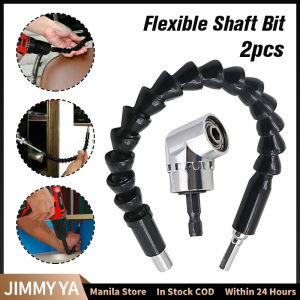2PCS 105 Degree Right Angle Screwdriver Extension Holder Drill Attachment and Flexible Shaft Bit Suitable For 1/4 Hex Drill Bit Screwdriver