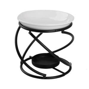 Gốm Sứ Tinh dầu đầu đốt khay và kim loại tealight đứng cho aromatherapies và thơm khuếch tán trang trí nội thất