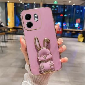 Luxury Softcase for INFINIX SMART 9 Free Rabbit Phone Holder