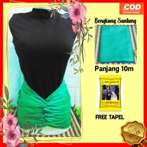 Bengkung Kain santung bebengkung bebeur ibu pasca melahirkan panjang 10meter Stagen pelangsing perut korset bengkung modern