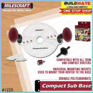 BUILDMATE Milescraft Compact Sub Base 6-3/4" Inch 170mm for Trim & Compact Routers #1225