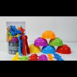 Rainbow Counting Kids Toys Soft Rubber Dinosaur Animal Educational Baby Toy Math Teaching Hands Free
