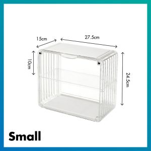 [SG STOCK] Display Cabinet Transparent Box Stackable Popmart Blind Storage Dustproof Acrylic