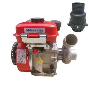 Máy bơm nước chạy dầu MITSUKAMA 7.5hp sên bơm 76-110 tiết kiệm nhiên liệu đáp ứng tưới tiêu tặng núp bê