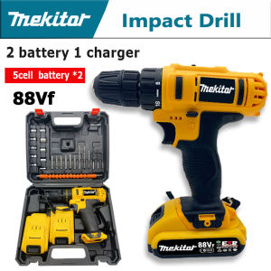 Mekitor drill battery full set impact drill cordless battery hand drill machine electric heavy duty drill murah power 电钻