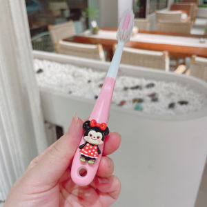 Children Toothbrush 6-12 Years Old Cartoon Cute Mickey Mouse Gum Protection Tooth Protection Baby Ten Thousand Hair Brush Silicone Handle