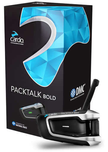บลูทูธติดหมวกกันน็อค CARDO Bluetooth รุ่น PACKTALK BOLD ของแท้100