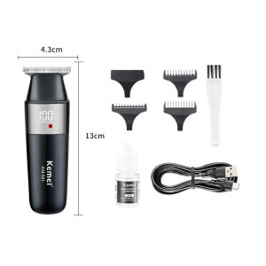 Kemei KM-591 Professional Small Electric Hair Trimmer Rechargeable Cordless Hair Clipper Portable Hair Cutting Shaver Beard