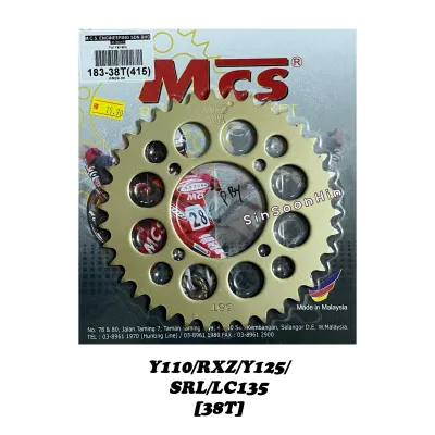 Yamaha RXZ LC135 LAGENDA110 Y110 Y125Z 415 MCS Rear / Front Sprocket