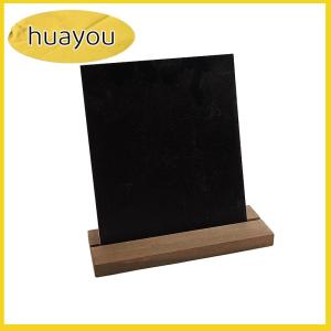 huayou กระดานข้อความป้ายแสดงฐานไม้ป้ายราคากระดานดำสีดำบาร์บันทึก