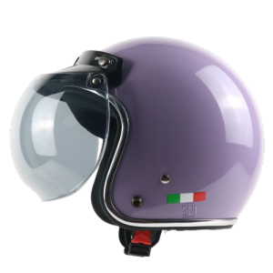 Helm Bogo Retro Solid Polos Lis Chrome SNI Cewek Cowok Dewasa