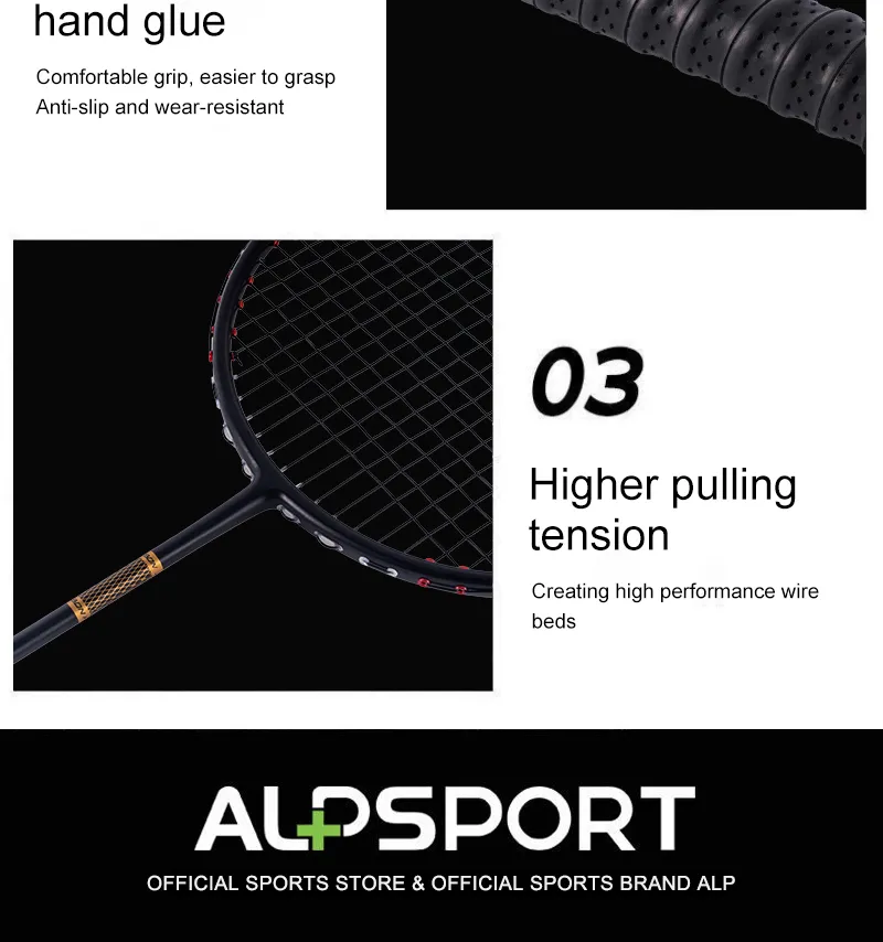 ALP Pro 4U 85g 100% carbon fiber titanium alloy badminton