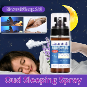 Oud Sleeping Spray Plant-Based Pre-Sleep Serenity Pillow Spray Natural Sleep Aid Containing Pure Oud Essential Oil