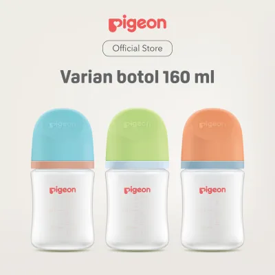 PIGEON B2G1 Botol BPP Wide Neck with SofTouch Nipple Dot | Pilih Variasi | Botol Susu Bayi | Ramah Lingkungan | Anti Kolik | Nipple Dot Lembut & Elastis | Nipple Dot Menyerupai Payudara Ibu