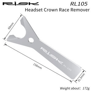 RISK Bike Headset Base Spacer Wrench Bicycle Headset Crown Race Removal Tool 1-1/2" Taper Fork and 1-1/8" 28.6mm Straight Fork