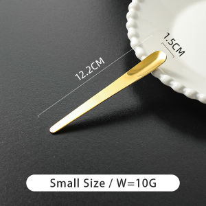 410วิสัยทัศน์สแตนเลสช้อนทานของหวานที่เกลี่ยชีสช้อนคนค็อกเทลสั้นเล็กช้อนชิมช้อนตักเอสเพรสโซนำมาใช้ใหม่ได้มีดทาเนยสำหรับไอศกรีมครีมกาแฟเครื่องดื่ม