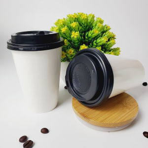 50 cốc giấy 360ml - 12oz kèm nắp Ly giấy NHẬP KHẨU HÀN QUỐC