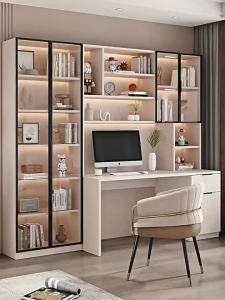 Study Computer Table Gaming Office Drawer Set Study Writing Work Desk Student Table With Bookshelf